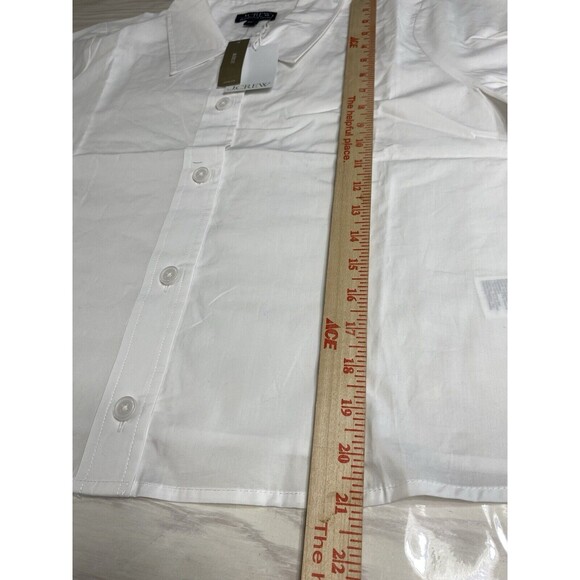 J.Crew Gamine Shirt in Cotton Poplin Cropped fit Shirt NWT Size 16 - Picture 6 of 7